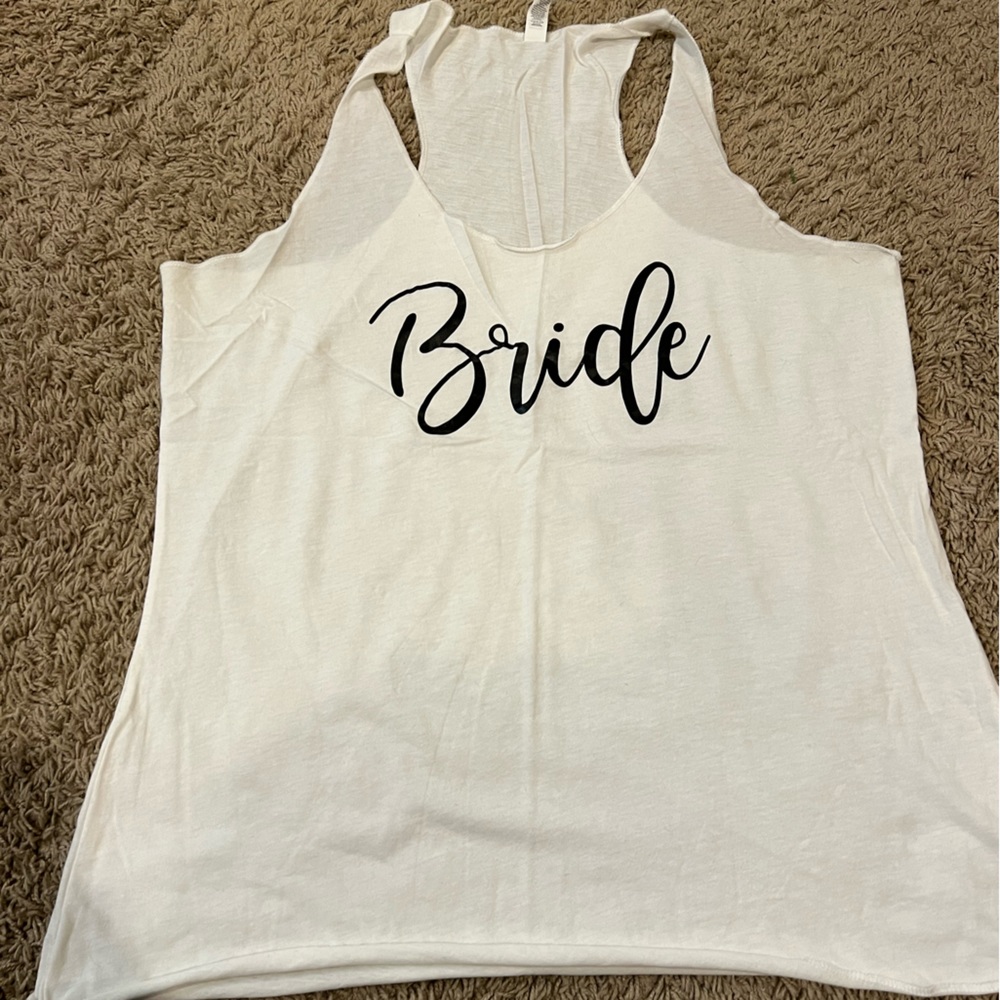 Bride tank top